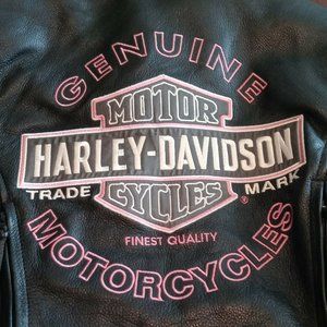 Harley Davidson Women’s PINK ENTHUSIAST 3 IN 1 COMBO Leather Jacket